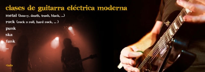 Clases de guitarra heavy rock moderna barcelona